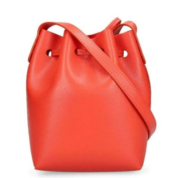 Mansur Gabriel Mini Mini Bucket in Papaya w/ Proof of Purchase - Picture 3 of 11